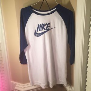 Nike Athletic Cut Baseball Tee